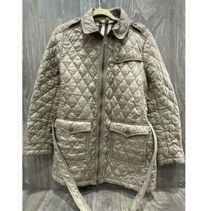 Burberry Quilted Jacket with Belt Large